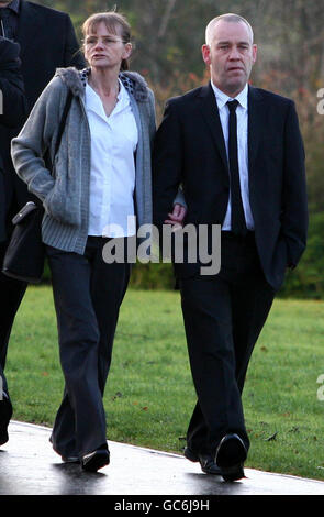 Garry McCagh and Marion McCagh, parents of murdered teenager Jessica McCagh arrive at Livingston High Court to hear the jury find Stewart Blackburn guilty of Jessica's murder. Stock Photo