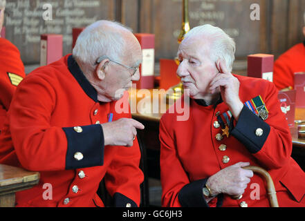 Chelsea pensioners special Christmas ceremony Stock Photo