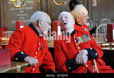 Chelsea pensioners special Christmas ceremony Stock Photo