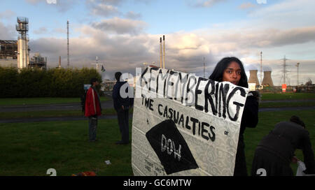 25th anniversary of Bhopal disaster Stock Photo