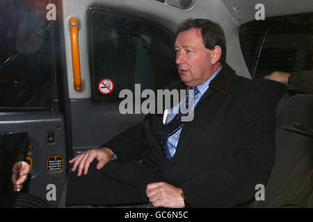 Chief executive of Portsmouth Football Club Peter Storrie leaves the City of Westminster Magistrates' Court in central London, after appearing on tax evasion charges. Stock Photo