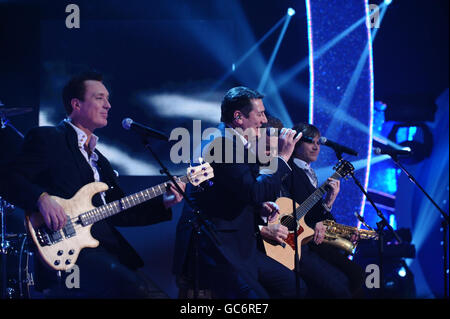 Spandau Ballet perform at the Children in Need appeal night at BBC Television Centre in west London. Stock Photo