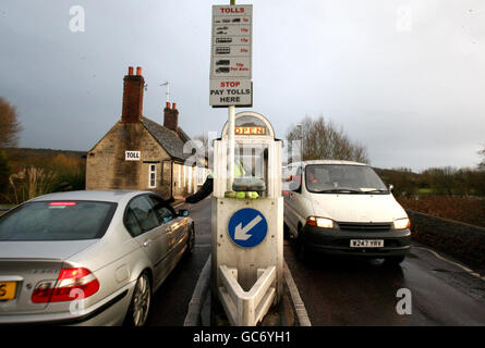 Tax-free toll bridge up for auction Stock Photo