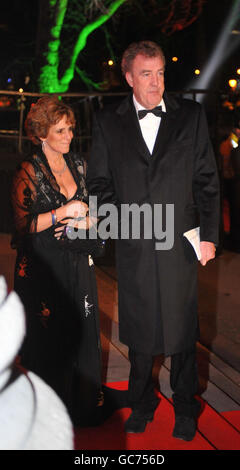 Jeremy Clarkson and his wife Frances arrive at A Night of Heroes'. The Sun Military Awards, at the Imperial War Museum, London. Stock Photo