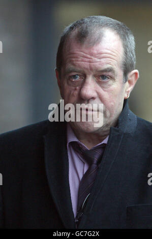 Michael Hamilton, the father of murdered teenager Vicky Hamilton stands outside Chelmsford Crown Court, Chelmsford, Essex. Stock Photo