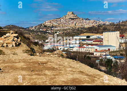 Breathtaking view of Morella Stock Photo