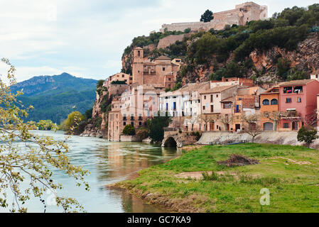 Miravet village Stock Photo