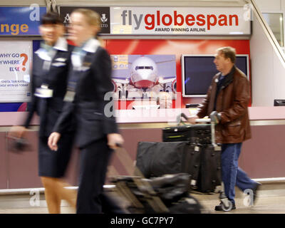 Flyglobespan goes into administration Stock Photo