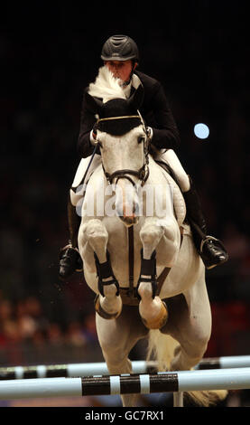 British rider Ben Maher rides Point Break after placing third in the ...