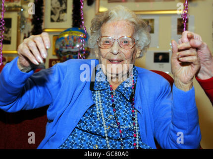 Ellen Watson celebrates 110th birthday Stock Photo