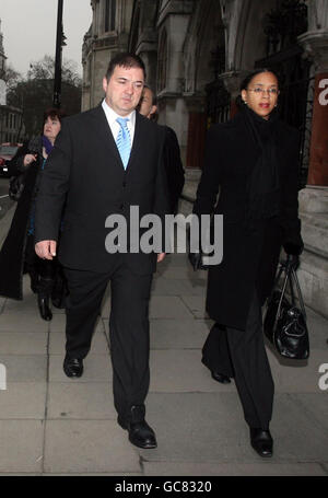 Barry George, who was cleared of murdering TV presenter Jill Dando, leaves the High Court in London, after he accepted substantial undisclosed libel damages over claims that he had pestered women he was obsessed with. Stock Photo