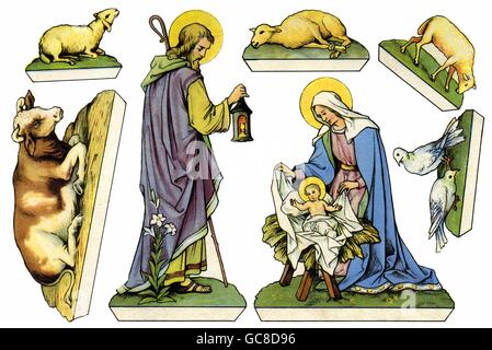 clipart nativity characters to cut