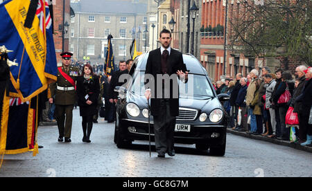 Lance Corporal Adam Drane funeral Stock Photo