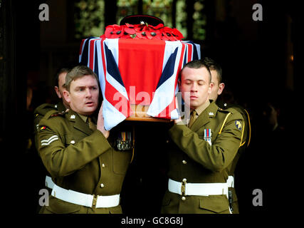 Lance Corporal Adam Drane funeral Stock Photo