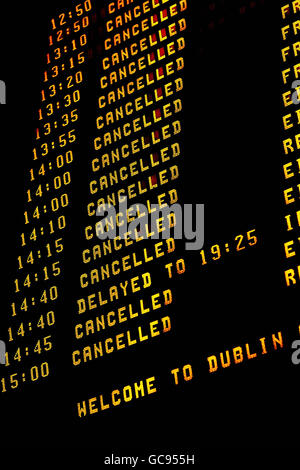 Air traffic control strikes in Ireland Stock Photo