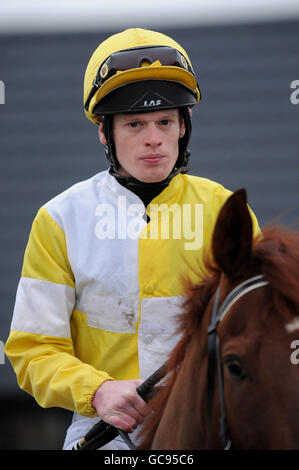 Horse Racing - Southwell Racecourse. Jockey Barry McHugh Stock Photo