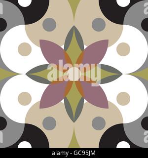 Vintage retro ceramic tile pattern set collection. Vector EPS 10 Stock Vector