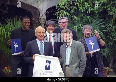 National Lottery - Licence Bid - Lord Young and Richard Branson - London Stock Photo