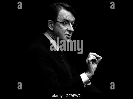 Peter Mandelson visits Nottingham Stock Photo