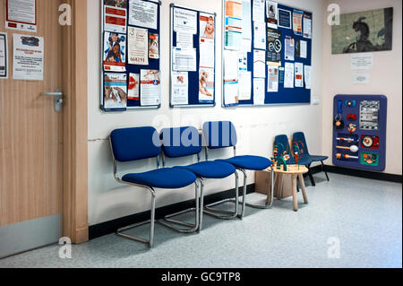 Typical doctors surgery waiting room Stock Photo