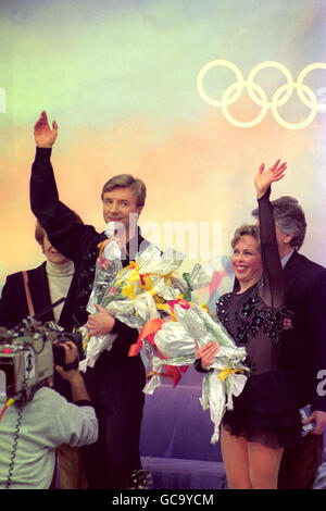 Winter Olympics - Lillehammer 94 - Figure Skating - Mixed Ice Dancing - Olympic Amphitheatre, Hamar Stock Photo