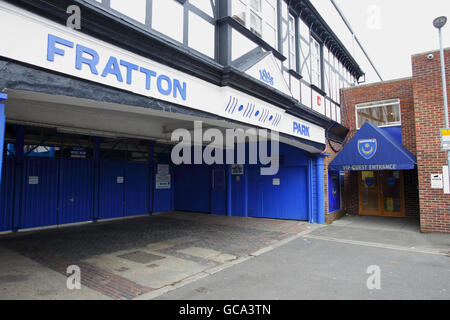 A General view of Fratton Park, home of Portsmouth Football Club. Stock Photo