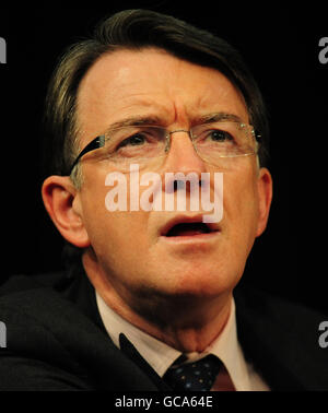 Peter Mandelson visits Nottingham Stock Photo