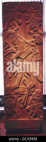 fine arts, Mesoamerica, Cozumalhuapa culture, sculpture, stela, sacrifice scene, stone, Bilbao, Guatemala, 500 - 900, Ethnological Museum Berlin, , Artist's Copyright has not to be cleared
