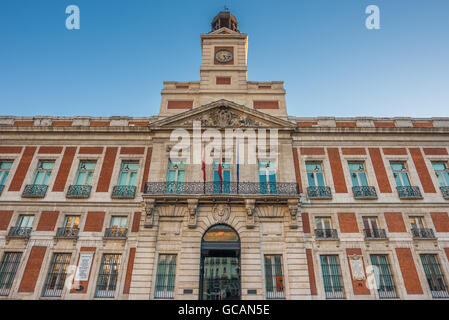 Presidency of the Madrid Community, Puerta del Sol, Madrid, Spain Stock Photo