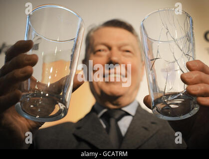 Safer pint glasses Stock Photo