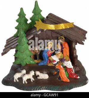 Christmas, cribs, Nativity scene, Germany, circa 1963, Additional-Rights-Clearences-Not Available Stock Photo
