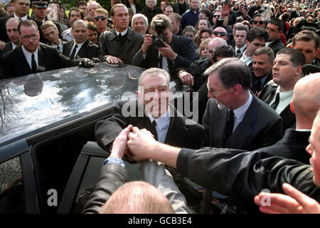 Ronnie Kray Funeral - London Stock Photo