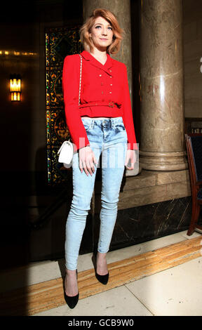 Nicola Roberts attends the Autumn/Winter 2010 Bodyamr show, at The Freemasons Hall in in central London. Stock Photo