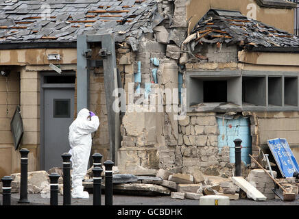 Northern Ireland car bomb attack Stock Photo