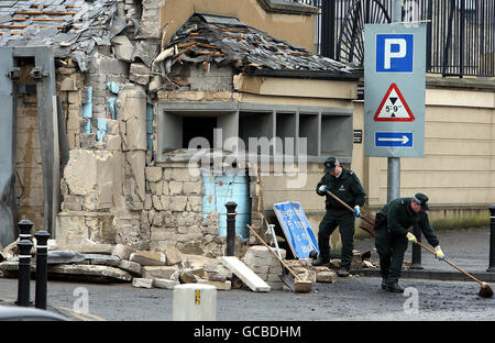 Northern Ireland car bomb attack Stock Photo