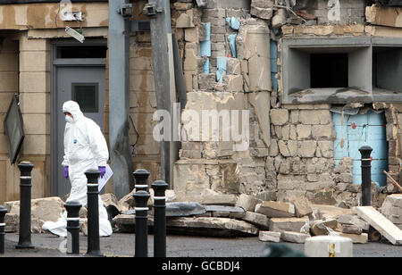 Northern Ireland car bomb attack Stock Photo