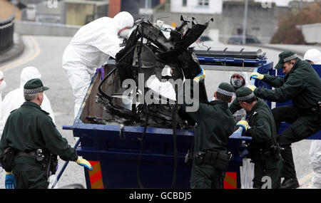 Northern Ireland car bomb attack Stock Photo