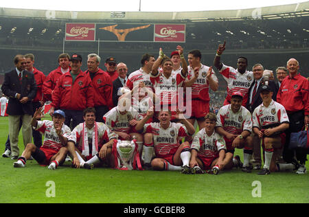 Rugby League - Silk Cut Challenge Cup Final - Wigan v Leeds - Wembley Stadium Stock Photo
