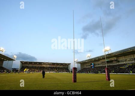 Rugby League - Engage Super League - Warrington Wolves v Wigan Warriors - Halliwell Jones Stadium. General view of the Halliwell Jones Stadium Stock Photo