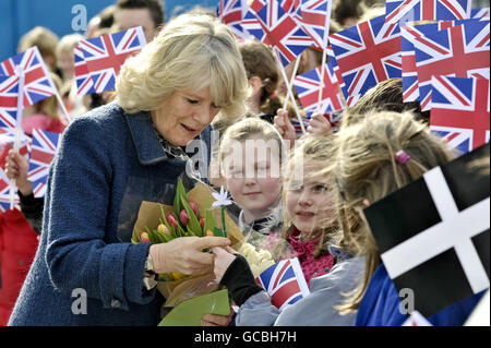 Duchess visits Cornwall Stock Photo