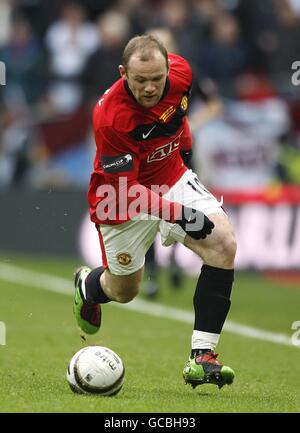 Soccer - Carling Cup - Final - Manchester United v Aston Villa - Wembley Stadium. Wayne Rooney, Manchester United Stock Photo