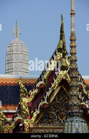 Die Tempelanlage des Wat Pho in der Hauptstadt Bangkok von Thailand in Suedostasien. Stock Photo