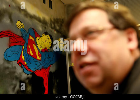 Taoiseach Brian Cowen at the eBay European headquarters in Dublin today, where he announced that the company was creating 150 new jobs. Stock Photo