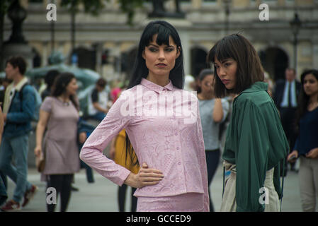 London, UK. 9th July, 2016. Eid Festival at Trafalgar Square. The traditional break of Ramadan with a festival in the heart  London, GB 9th July 2016 - Credit:  Alberto Pezzali/Alamy Live news Stock Photo