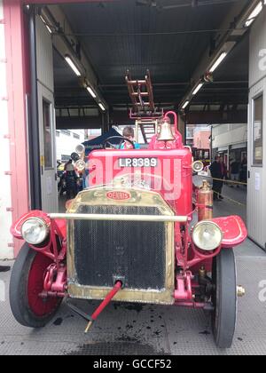 Chelsea Fire Station celebrates its 150th anniversary with Open Day and training exercises, 9 July 2016, London,UK Stock Photo