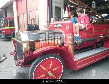 Chelsea Fire Station celebrates its 150th anniversary with Open Day and training exercises, 9 July 2016, London,UK Stock Photo