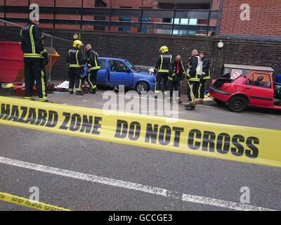 Chelsea Fire Station celebrates its 150th anniversary with Open Day and training exercises, 9 July 2016, London,UK Stock Photo