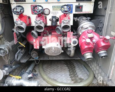 Chelsea Fire Station celebrates its 150th anniversary with Open Day and training exercises, 9 July 2016, London,UK Stock Photo