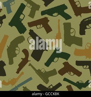 Weapon vector seamless pattern. Vector EPS10 Stock Vector