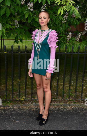 Adwoah Aboah attending the Serpentine Gallery Summer Party, at Hyde Park in London. PRESS ASSOCIATION Photo. Picture date: Wednesday 6th July, 2016. Photo credit should read: Ian West/PA Wire Stock Photo